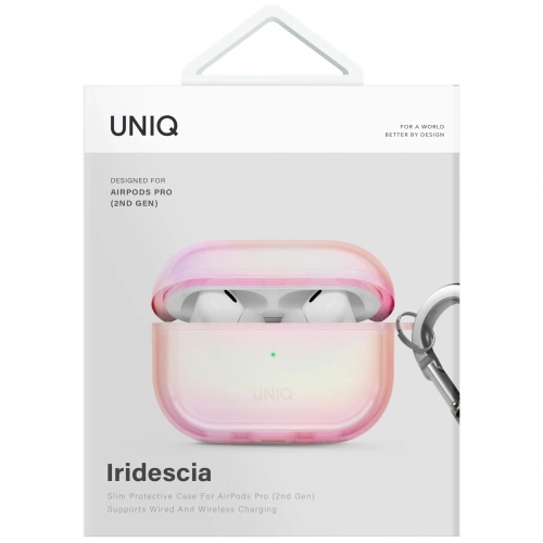 Buy UNIQ Iridescia Apple AirPods Pro 2 Hang Case pink prism - UNIQ1535 - {ean13} - Home Screen Store Europe