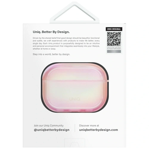 Buy UNIQ Iridescia Apple AirPods Pro 2 Hang Case pink prism - UNIQ1535 - {ean13} - Home Screen Store Europe