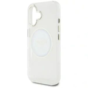 Buy Guess IML Metal Colored Circle Classic Logo MagSafe Apple iPhone 16 white - GUE4544 - {ean13} - Home Screen Store Europe