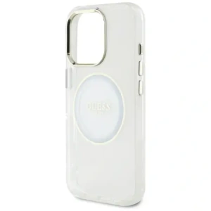 Buy Guess IML Metal Colored Circle Classic Logo MagSafe Apple iPhone 16 Pro white - GUE4546 - {ean13} - Home Screen Store Europe