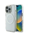 Hádejte IML kovový barevný kruh klasické logo MagSafe Apple iPhone 16 Pro Max bílý