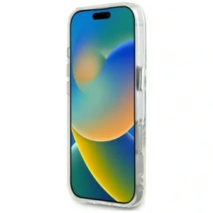 Kup Guess IML Metallfarbener Kreis Klassisches Logo MagSafe Apple iPhone 16 Pro Max weiß - GUE4548 - {ean13} - Sklep Home Screen