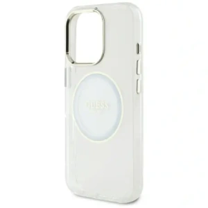 Buy Guess IML Metal Colored Circle Classic Logo MagSafe Apple iPhone 16 Pro Max white - GUE4548 - {ean13} - Home Screen Store Europe