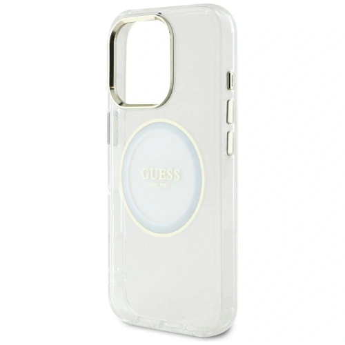 Kup Etui Guess IML Metal Colored Circle Classic Logo MagSafe do Apple iPhone 16 Pro Max biały - GUE4548 - {ean13} - Sklep Home Screen
