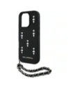 Buy Karl Lagerfeld Saffiano Crystals w/Chain Apple iPhone 16 Pro black - KLD22032 - {ean13} - Home Screen Store Europe