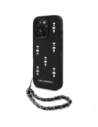 Karl Lagerfeld Saffiano Crystals w/Chain Apple iPhone 16 Pro Max black