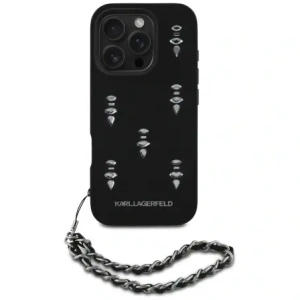 Kup Karl Lagerfeld Saffiano Crystals mit Kette Apple iPhone 16 Pro Max schwarz - KLD22033 - {ean13} - Sklep Home Screen