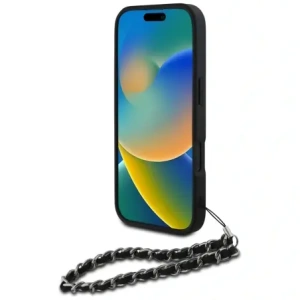 Kup Karl Lagerfeld Saffiano Crystals mit Kette Apple iPhone 16 Pro Max schwarz - KLD22033 - {ean13} - Sklep Home Screen