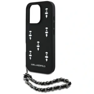 Kup Karl Lagerfeld Saffiano Crystals mit Kette Apple iPhone 16 Pro Max schwarz - KLD22033 - {ean13} - Sklep Home Screen