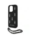 Kup Etui Karl Lagerfeld Saffiano Crystals w/Chain do Apple iPhone 16 Pro Max czarny - KLD22033 - {ean13} - Sklep Home Screen