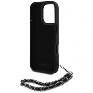 Kup Karl Lagerfeld Saffiano Crystals mit Kette Apple iPhone 16 Pro Max schwarz - KLD22033 - {ean13} - Sklep Home Screen