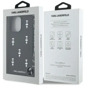 Kup Karl Lagerfeld Saffiano Crystals mit Kette Apple iPhone 16 Pro Max schwarz - KLD22033 - {ean13} - Sklep Home Screen