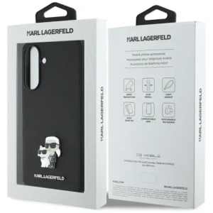 Buy Karl Lagerfeld Saffiano w/ K&C Metal Logo Samsung Galaxy A56 black - KLD22035 - {ean13} - Home Screen Store Europe