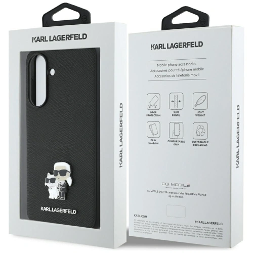 Kup Karl Lagerfeld Saffiano s/ K&C Metal Logo Samsung Galaxy A56 černá - KLD22035 - {ean13} - Sklep Home Screen