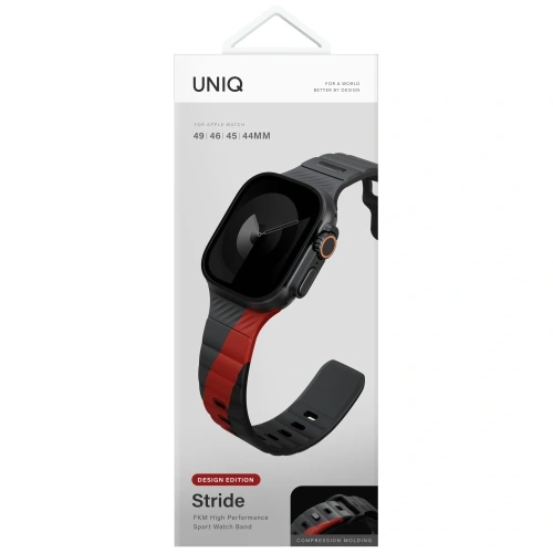 Kup Pasek UNIQ Stride De Rubber do Apple Watch 6/7/8/9/10/SE/Ultra 1/2 44/45/46/49mm charcoal - UNIQ1541 - {ean13} - Sklep Home Screen