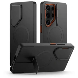 Kup Etui Tech-Protect Kevlar Aura MagSafe Samsung Galaxy S25 Ultra Black/orange - THP4130 - {ean13} - Sklep Home Screen