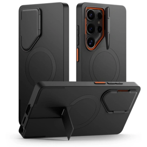 Kup Tech-Protect Kevlar Aura MagSafe Samsung Galaxy S25 Ultra Schwarz/Orange - THP4130 - {ean13} - Sklep Home Screen