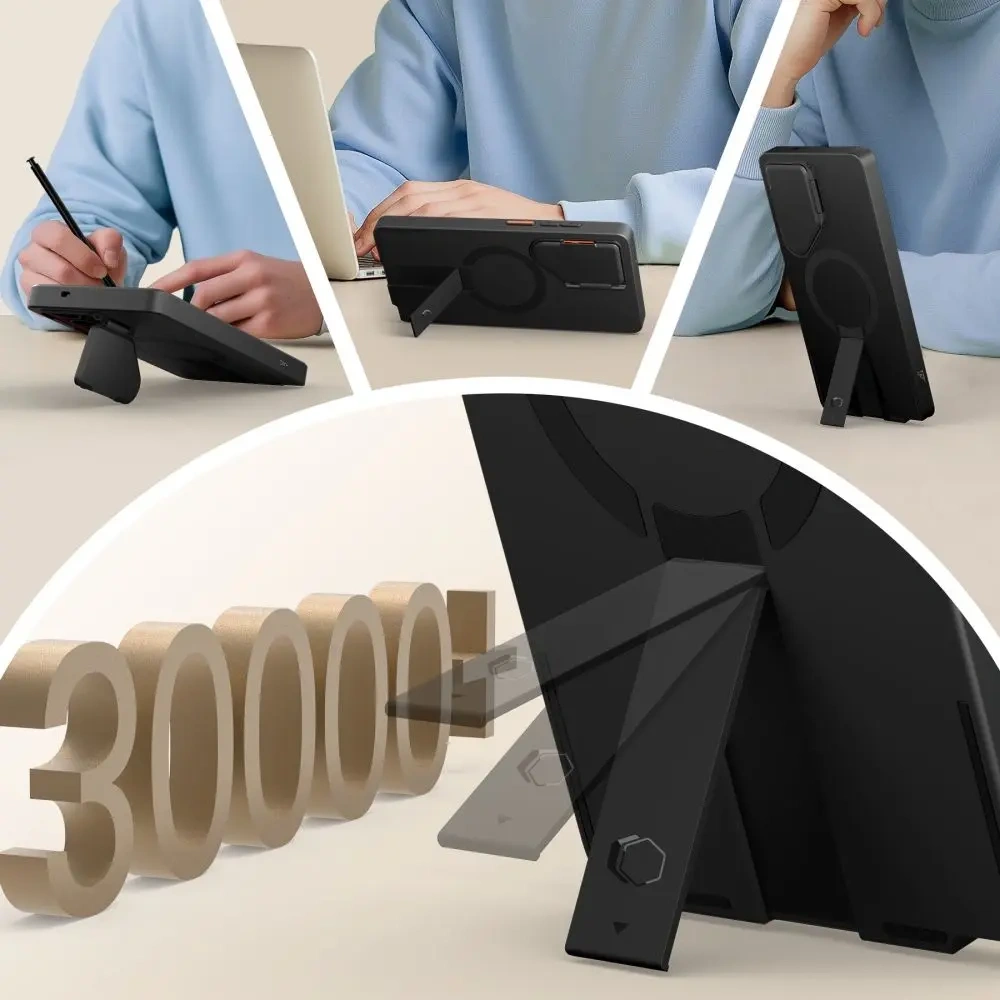 Etui Tech-Protect Kevlar Aura MagSafe Samsung Galaxy S25 Ultra Black/orange