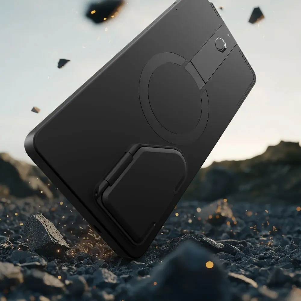 Etui Tech-Protect Kevlar Aura MagSafe Samsung Galaxy S25 Ultra Black/orange