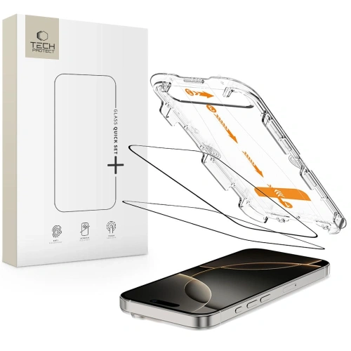 Buy Tech-Protect Quick Set+ Apple iPhone 16 Pro Max Black [2 PACK] - THP4132 - {ean13} - Home Screen Store Europe