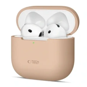 Kup Etui Tech-Protect Silicone Apple AirPods 4 Cafe Latte - THP4141 - {ean13} - Sklep Home Screen