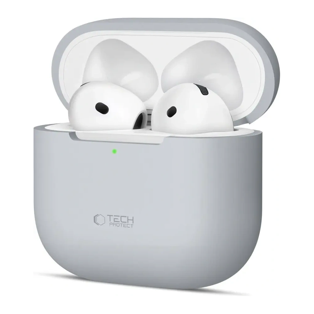 Etui Tech-Protect Silicone Apple AirPods 4 Crayon Grey