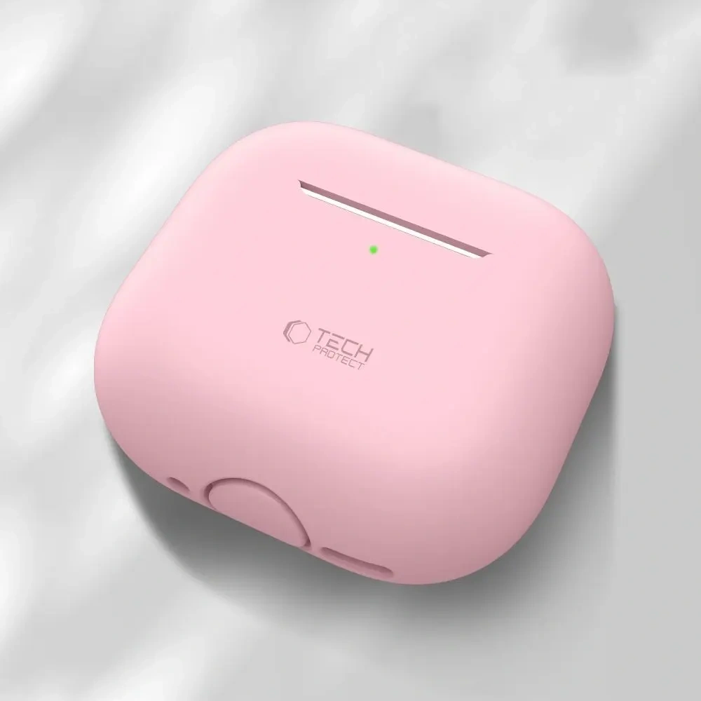 Etui Tech-Protect Silicone Apple AirPods 4 Dusty Pink