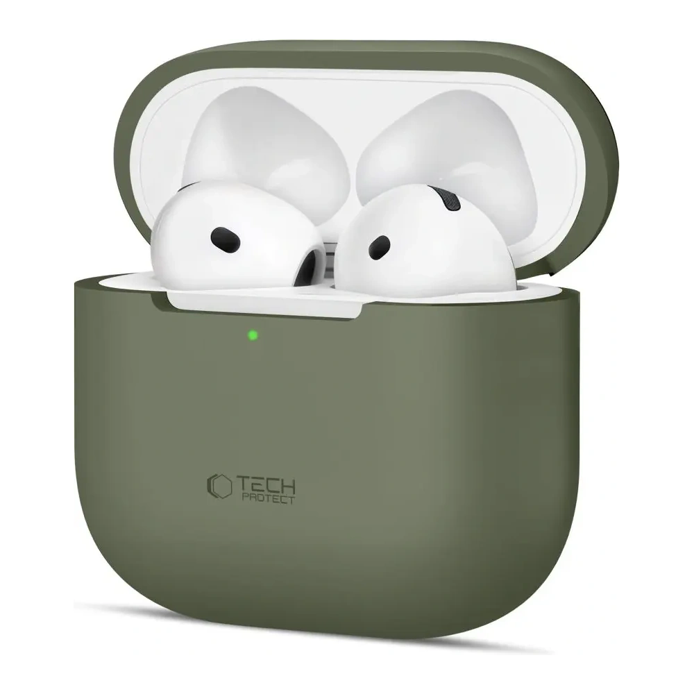 Etui Tech-Protect Silicone Apple AirPods 4 Olive Green