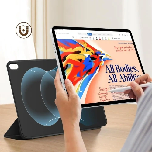 Kup Etui Tech-Protect Smartcase Magnetic Apple iPad Air 13" 2024 (6. generacji) / 13" 2025 (7. generacji) Clear [2 PACK] Black - THP4146 - {ean13} - Sklep Home Screen