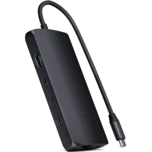 Kup Satechi USB-C Multiport Adapter 8K USB-C / USB-A 3.2 Gen 1 5Gbps, 3xUSB-A 3.2 Gen 2 10Gbps, USB-C, HDMI, SD UHS-II, Ethernet (miezul nopții) - STH186 - {ean13} - Sklep Home Screen