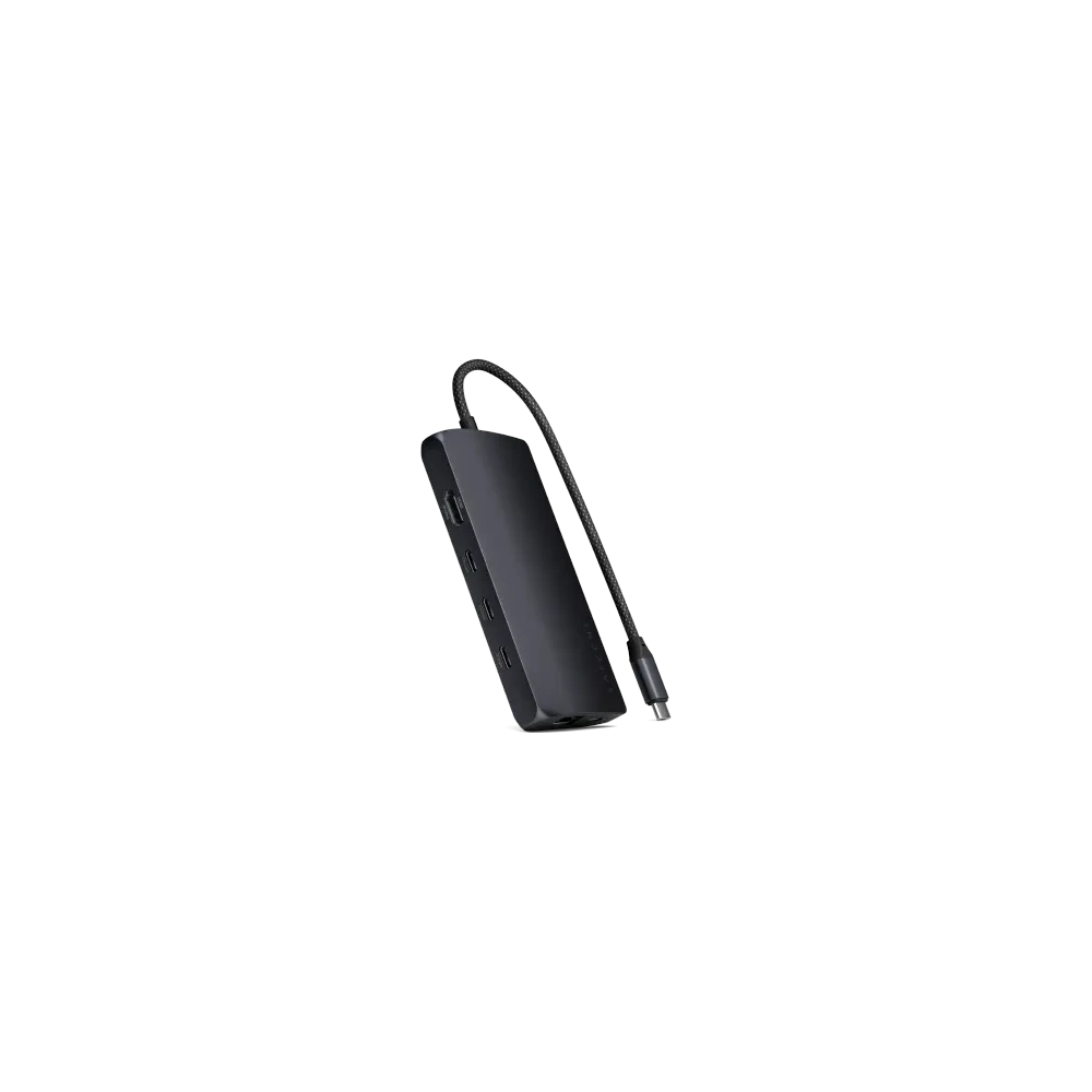 Adapter Satechi USB-C Multiport Adapter 8K USB-C / USB-A 3.2 Gen 1 5Gbps, 3xUSB-A 3.2 Gen 2 10Gbps, USB-C, HDMI, SD UHS-II, Ethernet (midnight)