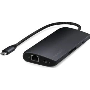 Kup Satechi USB-C Multiport Adapter 8K USB-C / USB-A 3.2 Gen 1 5Gbps, 3xUSB-A 3.2 Gen 2 10Gbps, USB-C, HDMI, SD UHS-II, Ethernet (éjféli) - STH186 - {ean13} - Sklep Home Screen