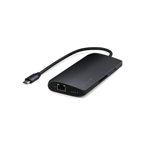 Kup Satechi USB-C Multiport Adaptér 8K USB-C / USB-A 3.2 Gen 1 5Gbps, 3xUSB-A 3.2 Gen 2 10Gbps, USB-C, HDMI, SD UHS-II, Ethernet (půlnoční) - STH186 - {ean13} - Sklep Home Screen