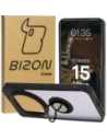 Bizon Case Hybrid Gyűrű Xiaomi 15 Ultra füstös fekete kerettel