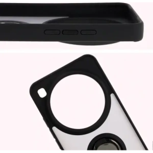 Kup Etui z uchwytem na palec Bizon Case Hybrid Ring do Xiaomi 15 Ultra przydymione z czarną ramką - BIZ9057 - {ean13} - Sklep Home Screen