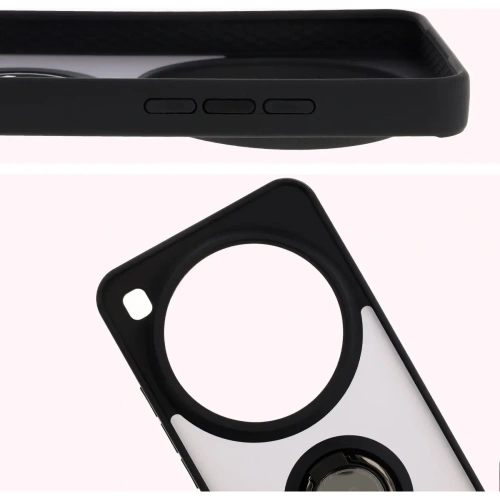 Buy Bizon Case Hybrid Ring Xiaomi 15 Ultra smoky with a black frame - BIZ9057 - {ean13} - Home Screen Store Europe