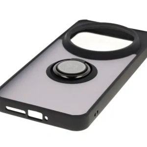 Kup Etui z uchwytem na palec Bizon Case Hybrid Ring do Xiaomi 15 Ultra przydymione z czarną ramką - BIZ9057 - {ean13} - Sklep Home Screen