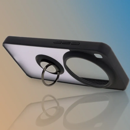 Buy Bizon Case Hybrid Ring Xiaomi 15 Ultra smoky with a black frame - BIZ9057 - {ean13} - Home Screen Store Europe