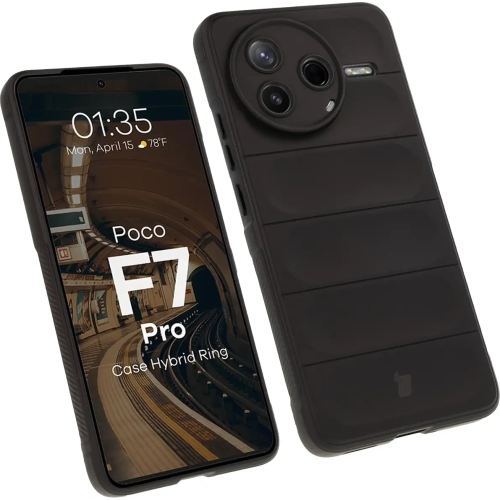 Pancerne etui Bizon Case Tur do Xiaomi Poco F7 Pro czarne