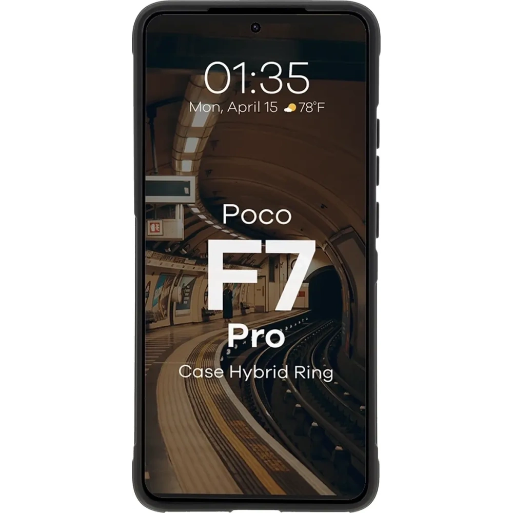 Pancerne etui Bizon Case Tur do Xiaomi Poco F7 Pro czarne
