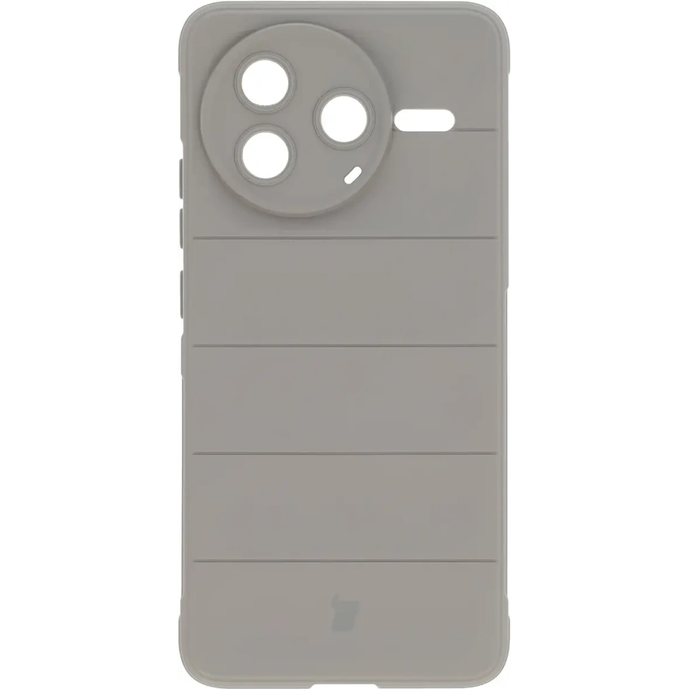 Pancerne etui Bizon Case Tur do Xiaomi Poco F7 Pro jasnoszare