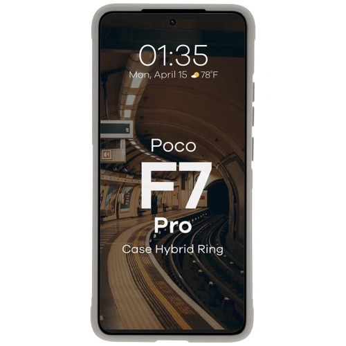 Buy Bizon Case Tur Xiaomi Poco F7 Pro light grey - BIZ9060 - {ean13} - Home Screen Store Europe