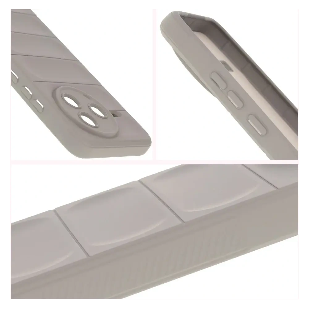 Pancerne etui Bizon Case Tur do Xiaomi Poco F7 Pro jasnoszare