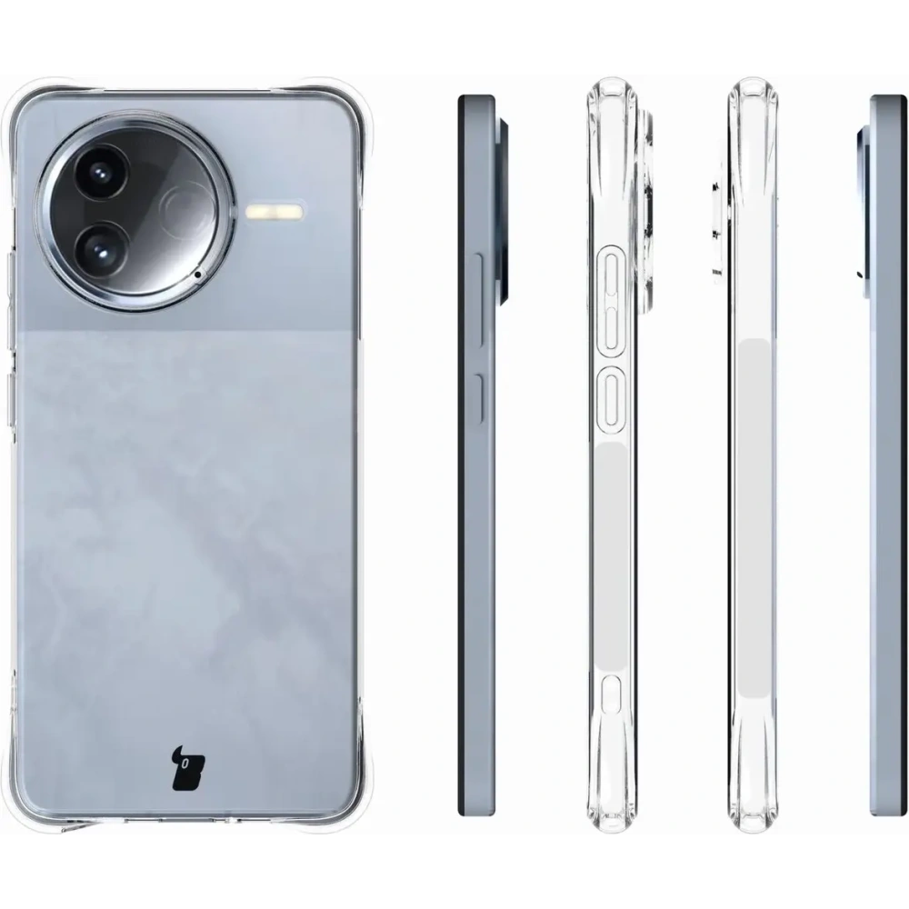 Elastyczne etui Bizon Case Salpa do Xiaomi Poco F7 Pro przezroczyste