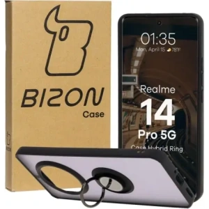 Kup Bizon Case Hybrid Ring Realme 14 Pro 5G fumuriu cu un cadru negru - BIZ9063 - {ean13} - Sklep Home Screen