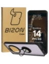 Bizon Case Hybrid Ring Realme 14 Pro 5G fumuriu cu un cadru negru