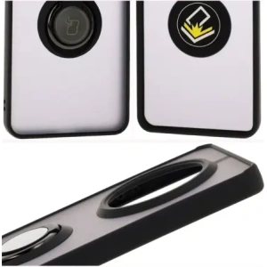 Kup Bizon Case Hybrid Ring Realme 14 Pro 5G fumuriu cu un cadru negru - BIZ9063 - {ean13} - Sklep Home Screen