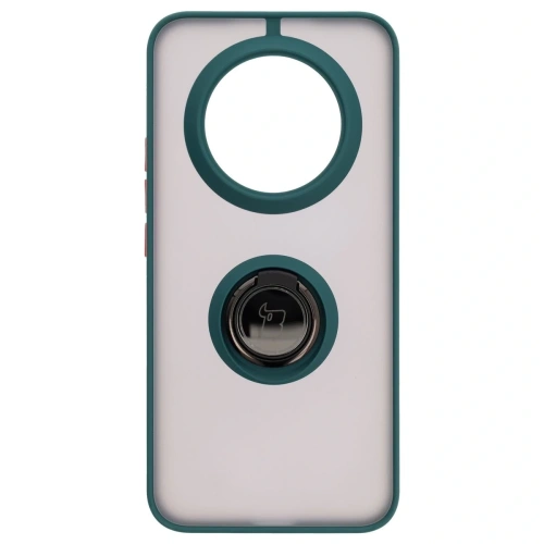 Buy Bizon Case Hybrid Ring Realme 14 Pro Plus 5G smoky with a dark green frame - BIZ9064 - {ean13} - Home Screen Store Europe
