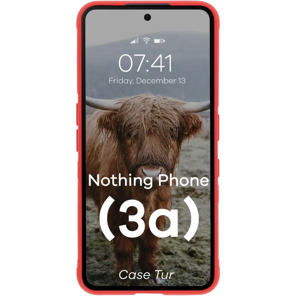 Pancerne etui Bizon Case Tur do Nothing Phone (3a) czerwone