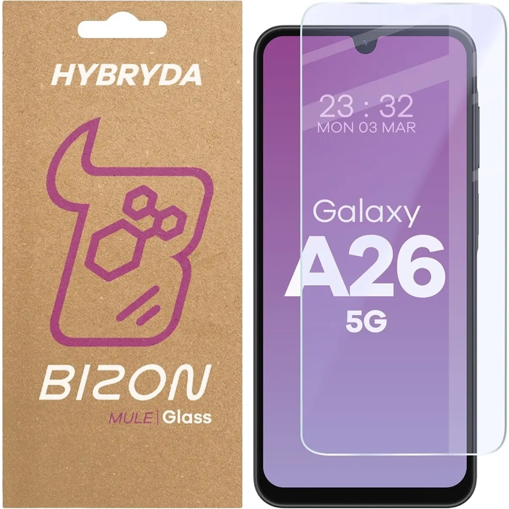 Elastyczne szkło hybrydowe Bizon Glass Mule do Samsung Galaxy A26 5G